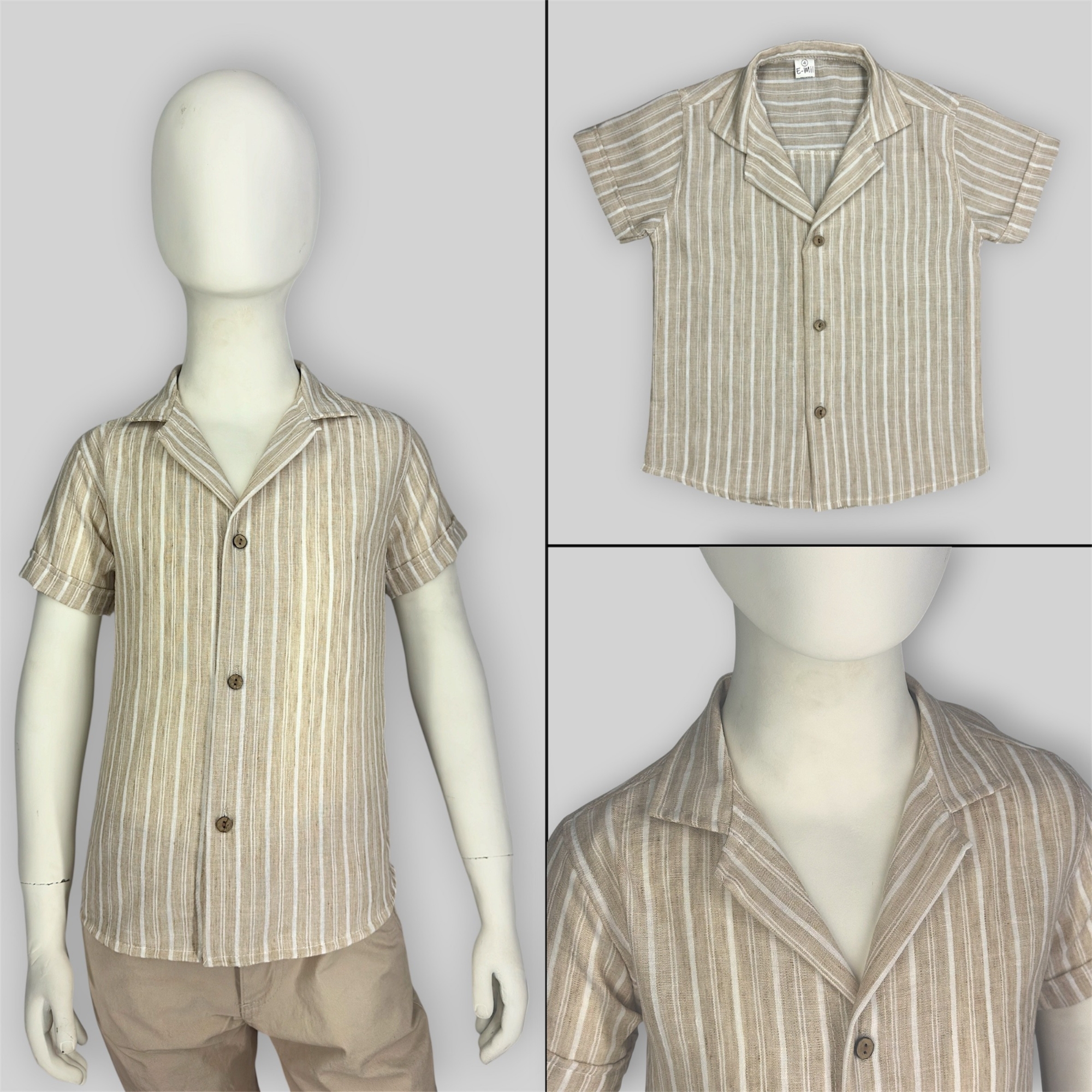 Camisa Cuello Cubano Niño - Imagen 2