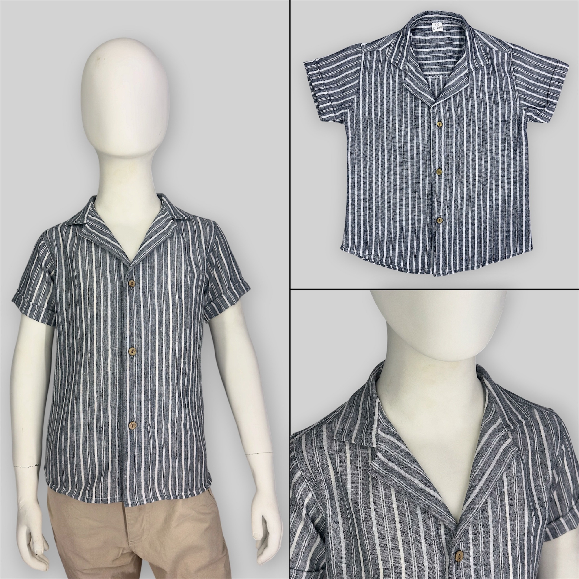 Camisa Cuello Cubano Niño - Imagen 3