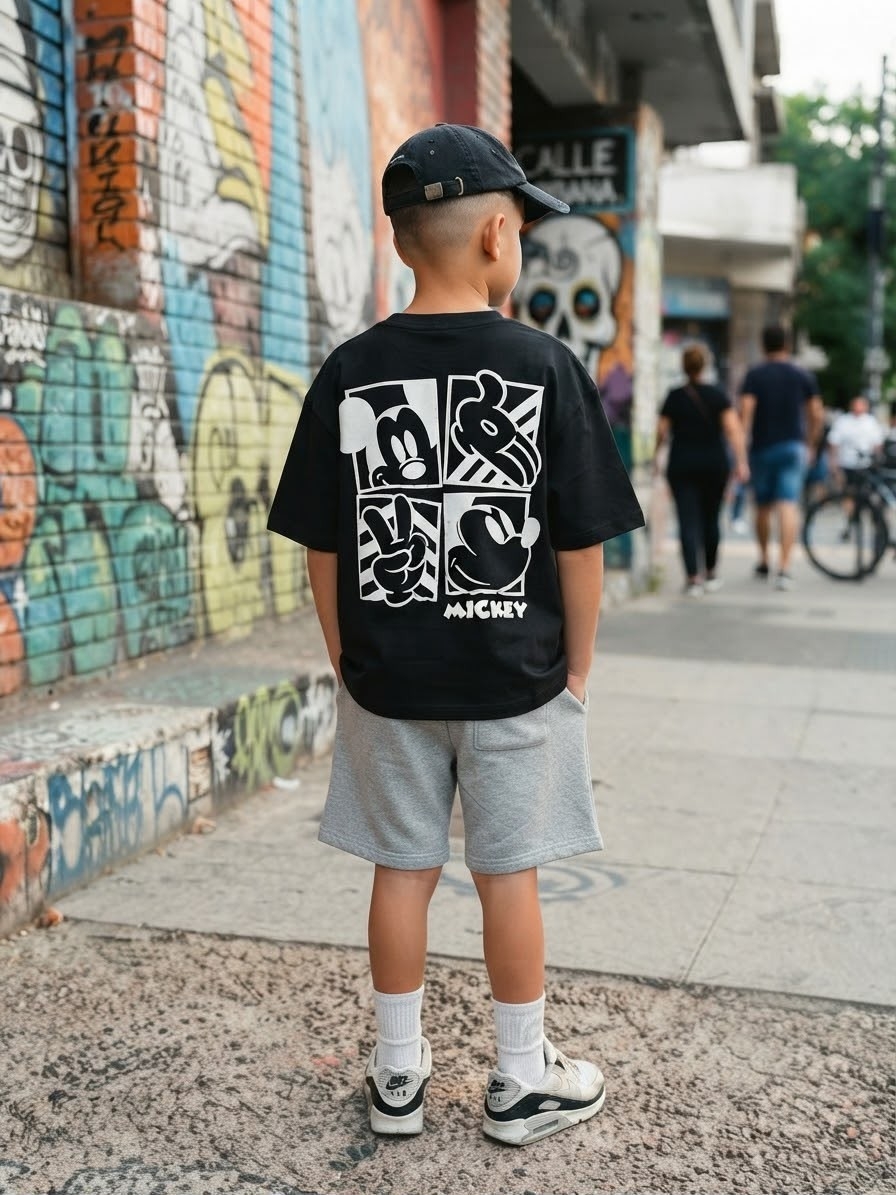 Remera Boxy Fit Niño - Imagen 3