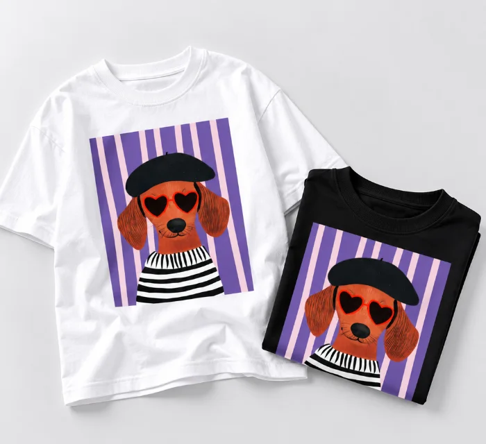 Remera Oversize "salchicha Pintor" Niños