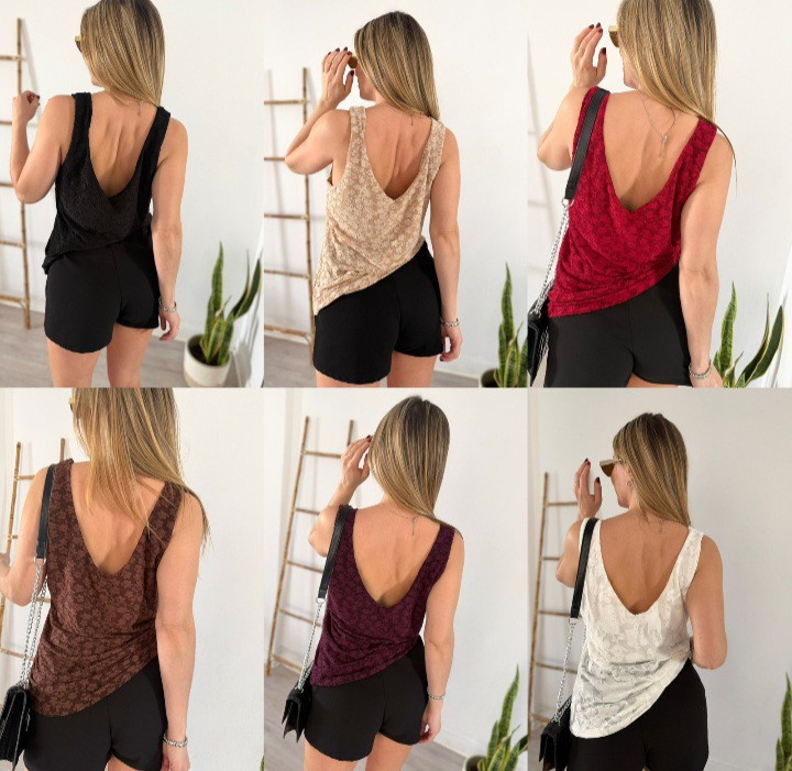 Musculosa Tull Bordado - Imagen 8