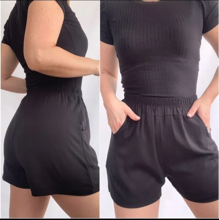 Shorts de Lini Elastizado