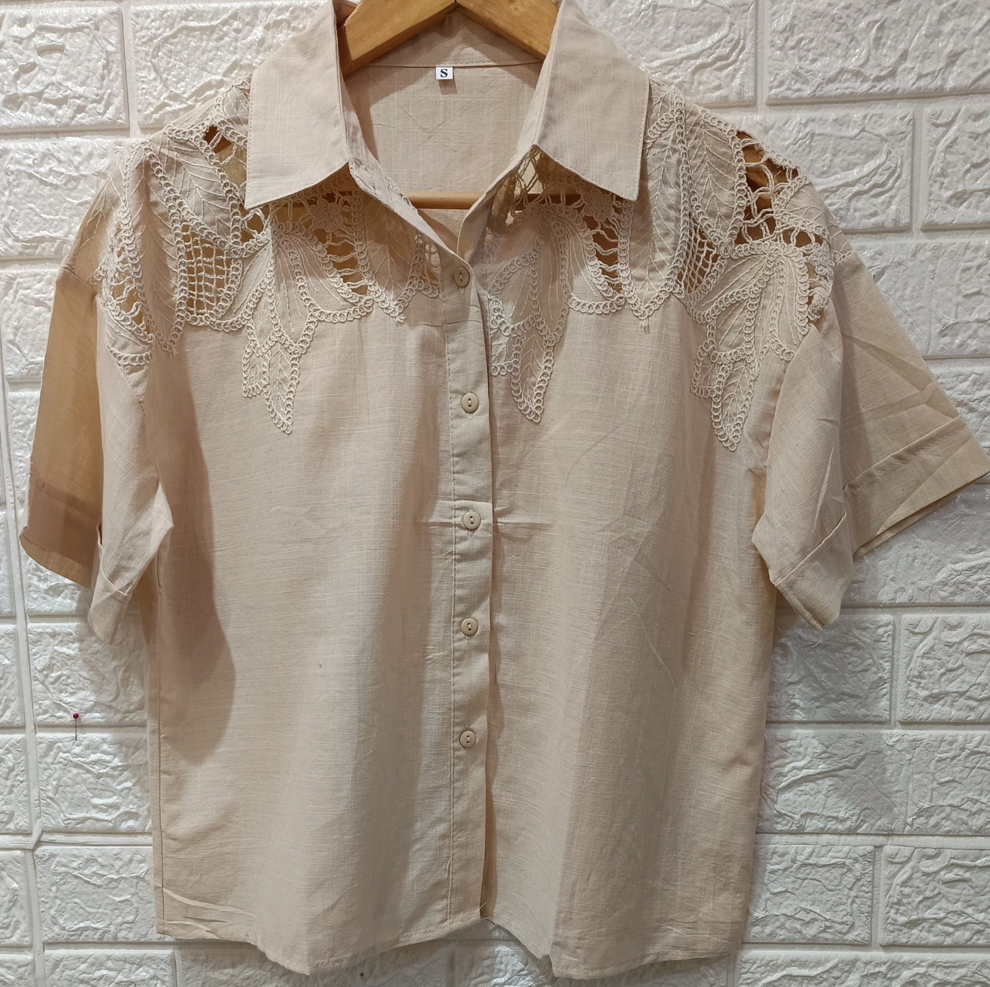 Camisa Over Sise Bordada - Imagen 2