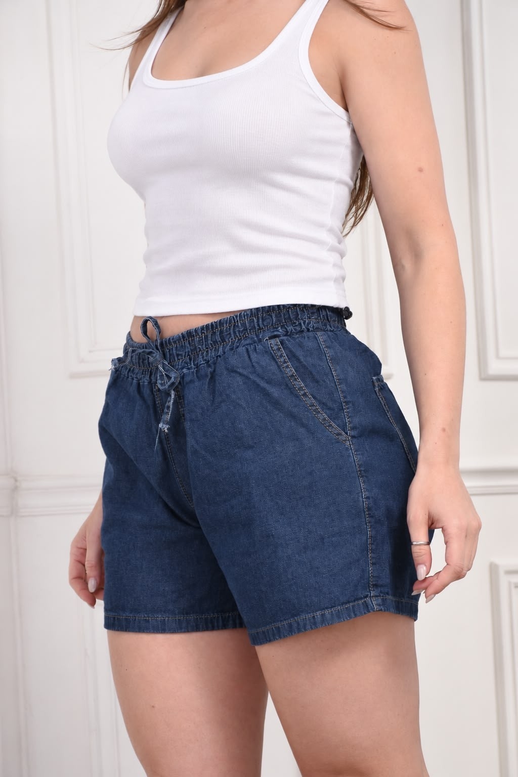 Art F00a Short Camisero Rígido Azul - Imagen 2