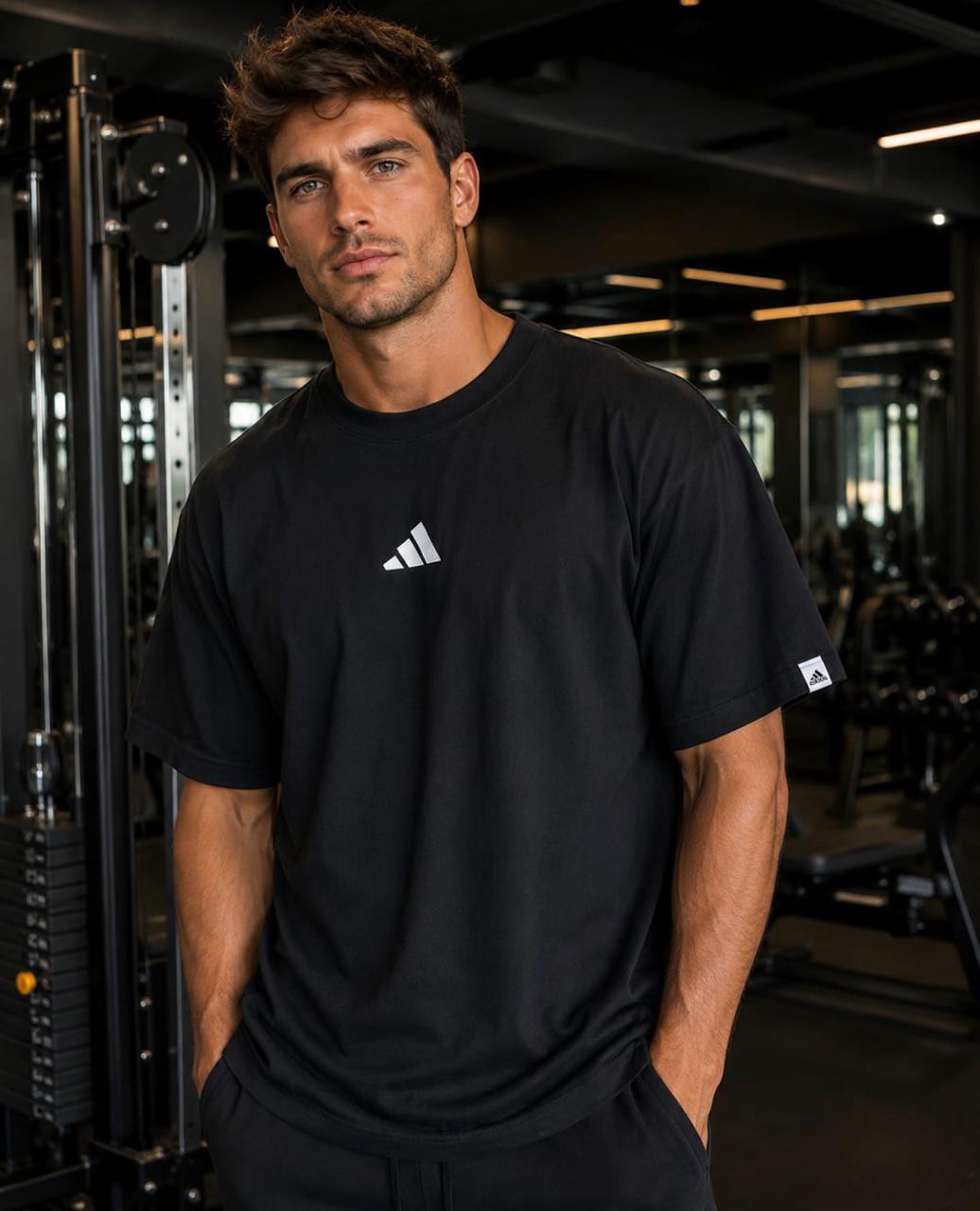 Remera Overside Adi Unisex Bordada - Imagen 5