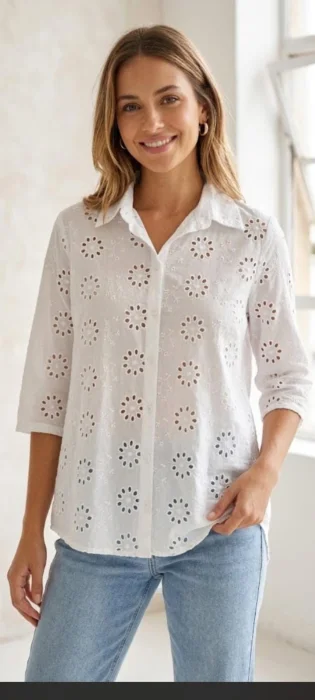 Camisa Brodery Plano