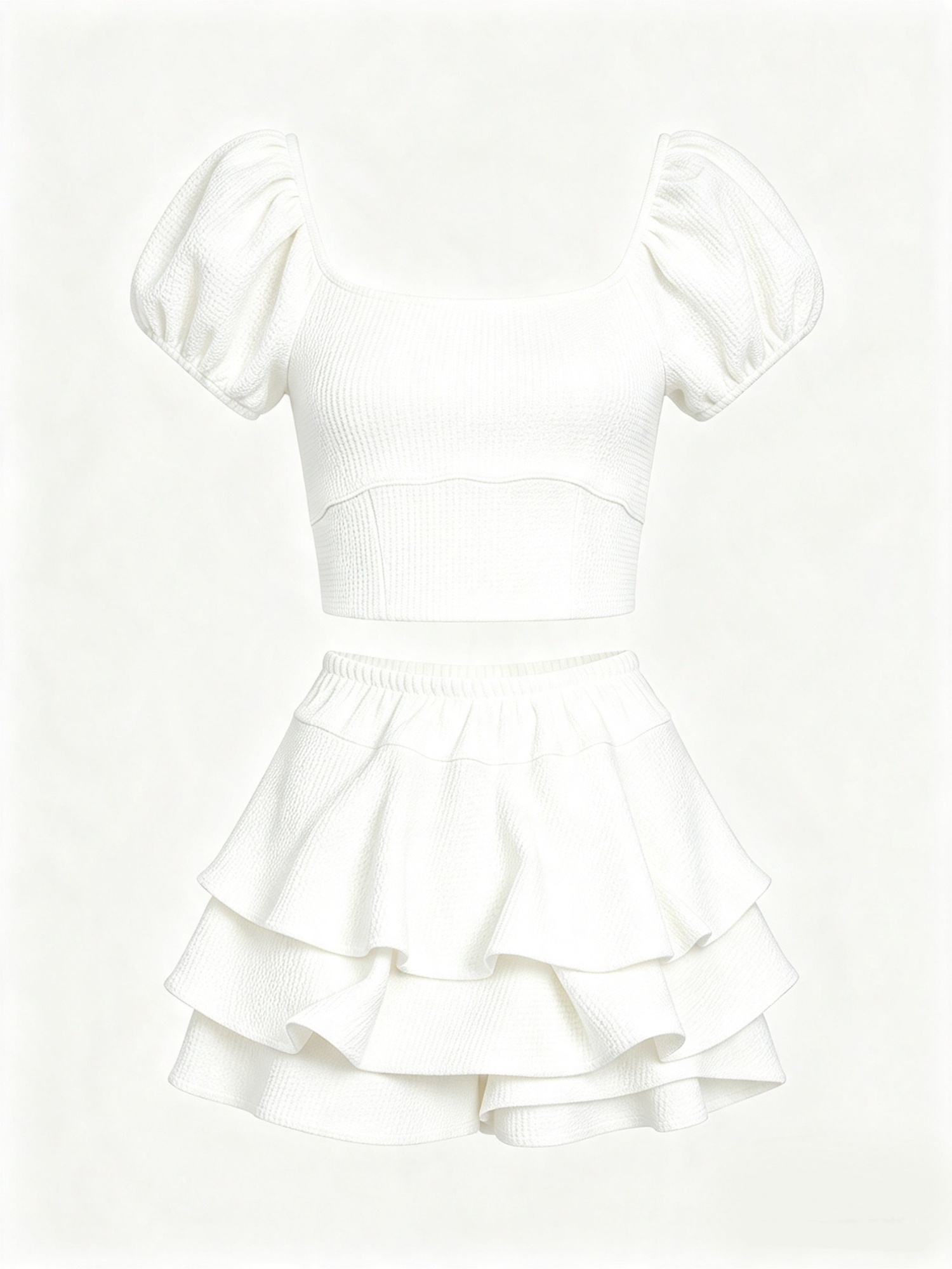 Conjunto de Dama,falda Short y Su Blusa - Imagen 3