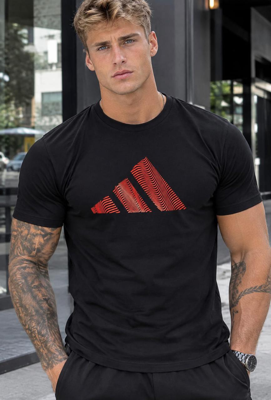 Remera Adi Barra Trama Algodon Peinado Premium - Imagen 7