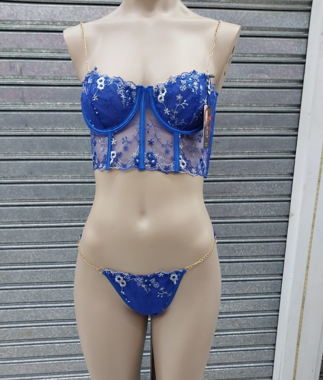 Conjunto Corseth Cadenita _ Importado - Imagen 2