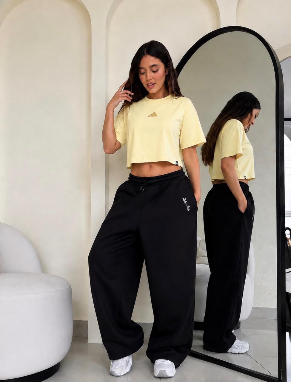 Crop Adid Over Bordado - Imagen 7