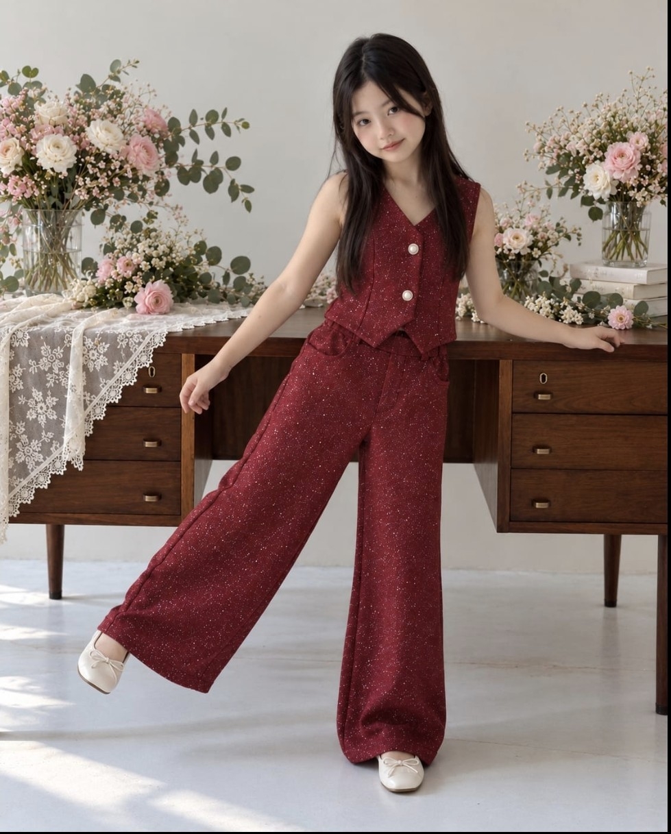 Conjunto Sastrero Chaleco y Pantalo con Brillo Talle 6 al 16. - Imagen 2