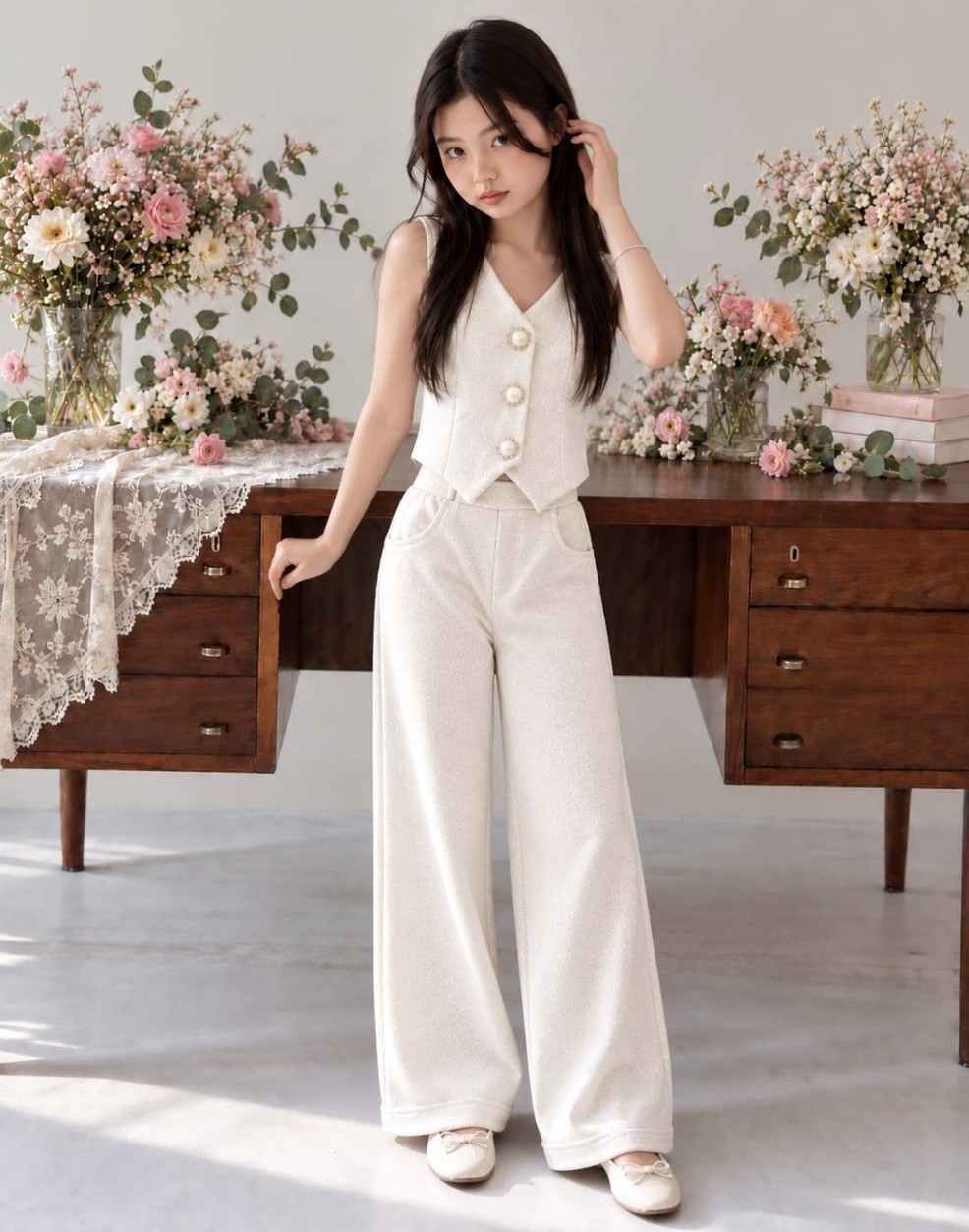 Conjunto Sastrero Chaleco y Pantalo con Brillo Talle 6 al 16. - Imagen 5