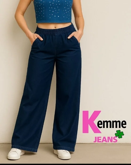 Palazo Elastizado Jeans