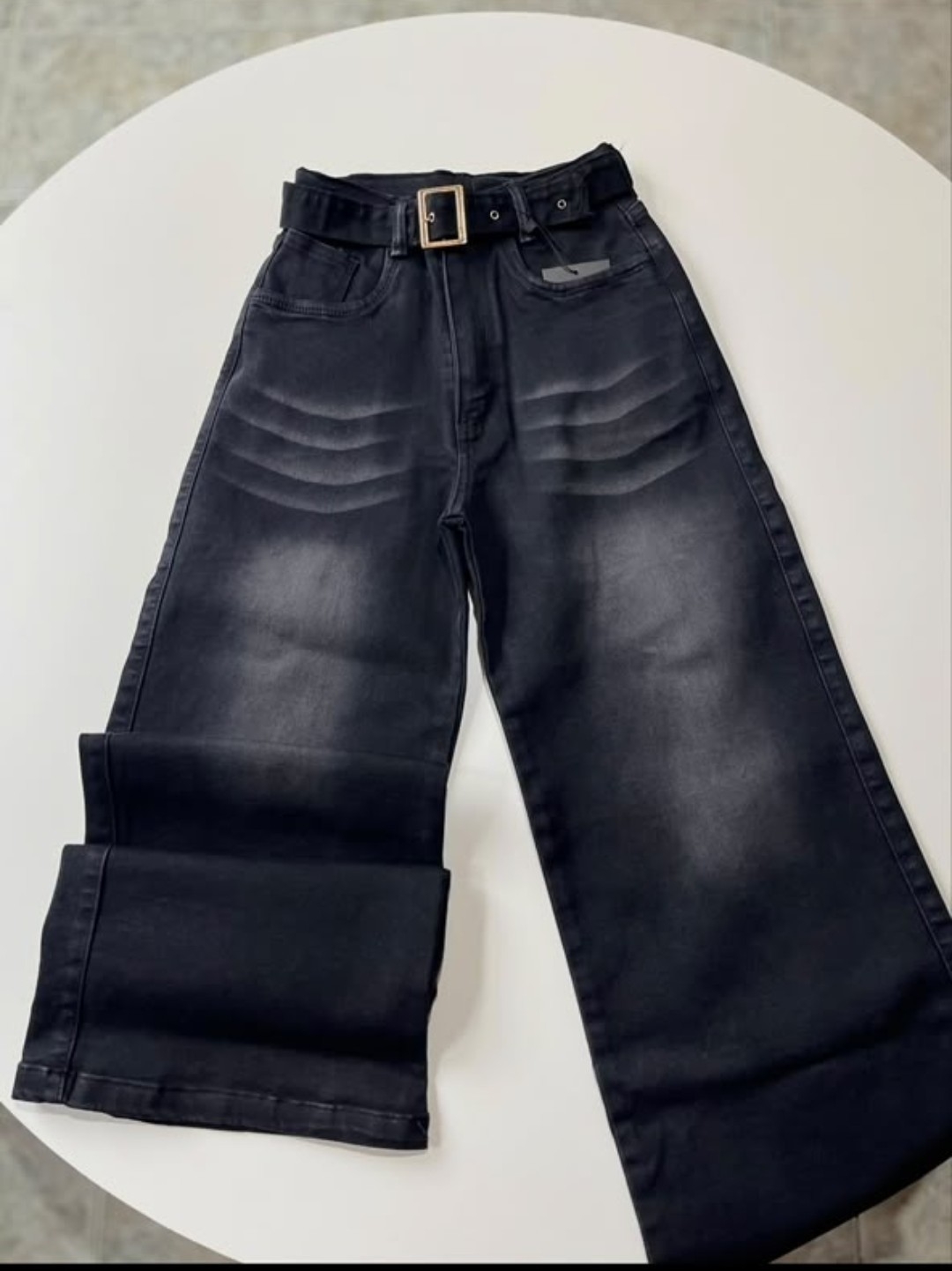 Jeans Palazos con Cinturón - Imagen 5