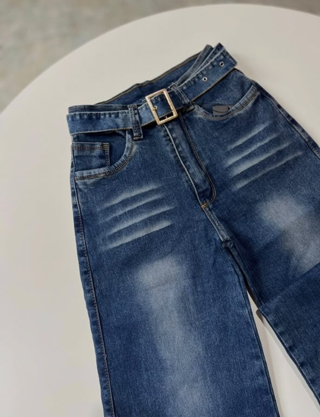 Jeans Palazos con Cinturón - Imagen 6
