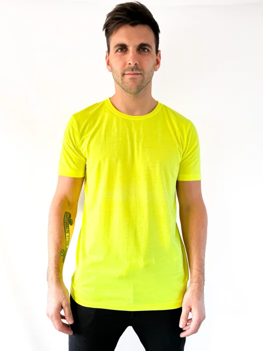 Remeras Fluor de Algodón de Hombre