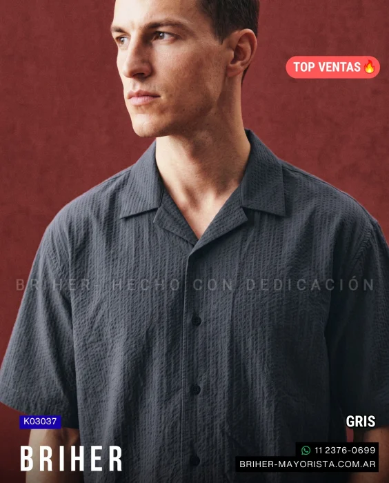 Camisa de Algodón Tramado Premium