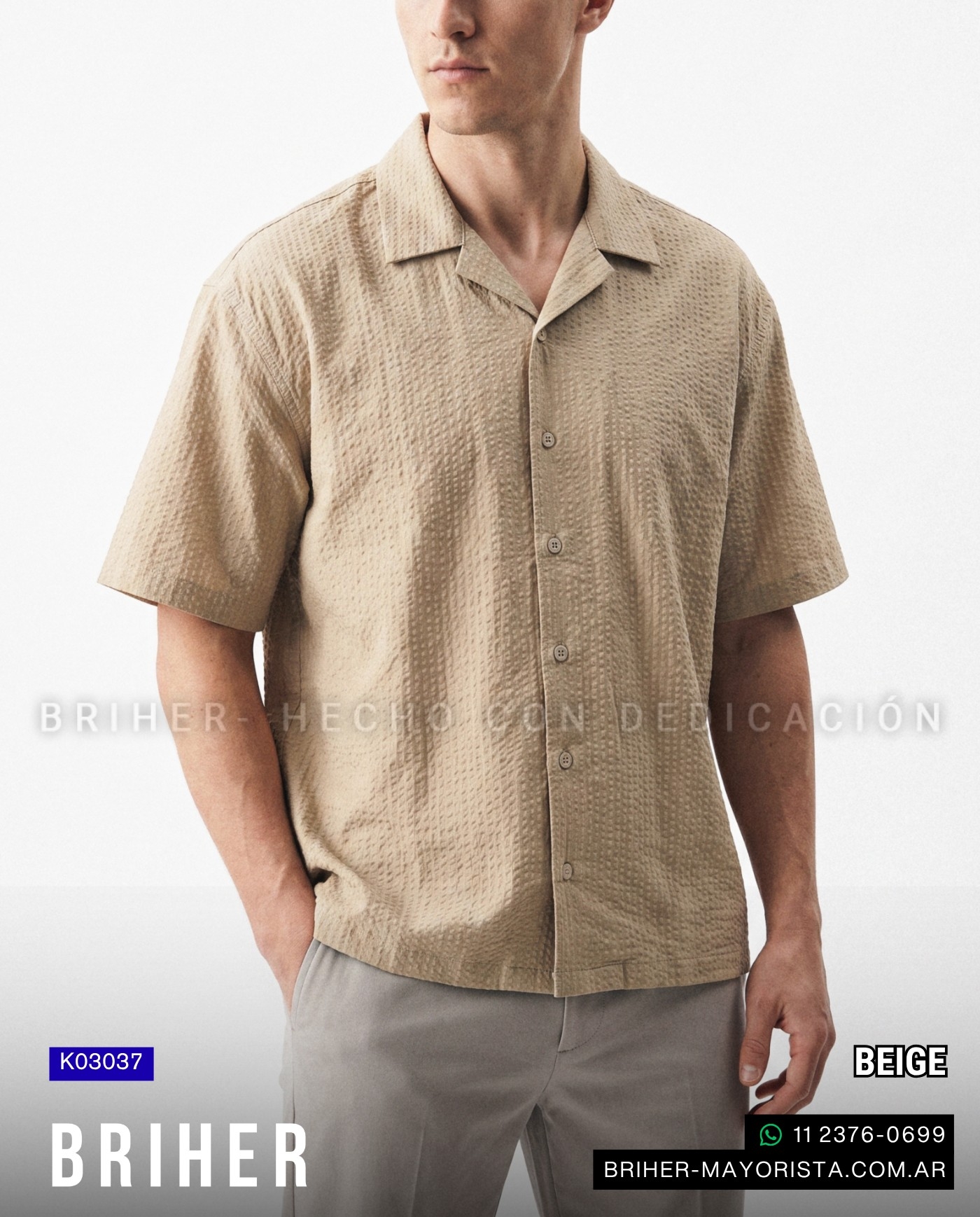 Camisa de Algodón Tramado Premium - Imagen 2