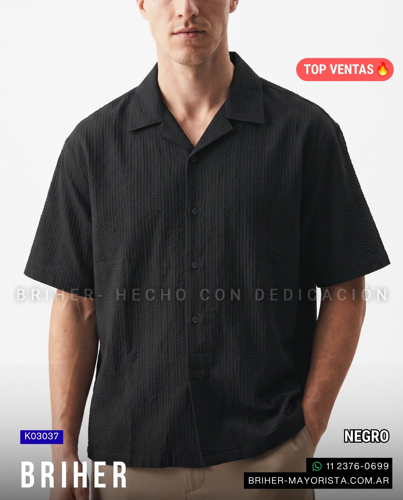 Camisa de Algodón Tramado Premium - Imagen 4