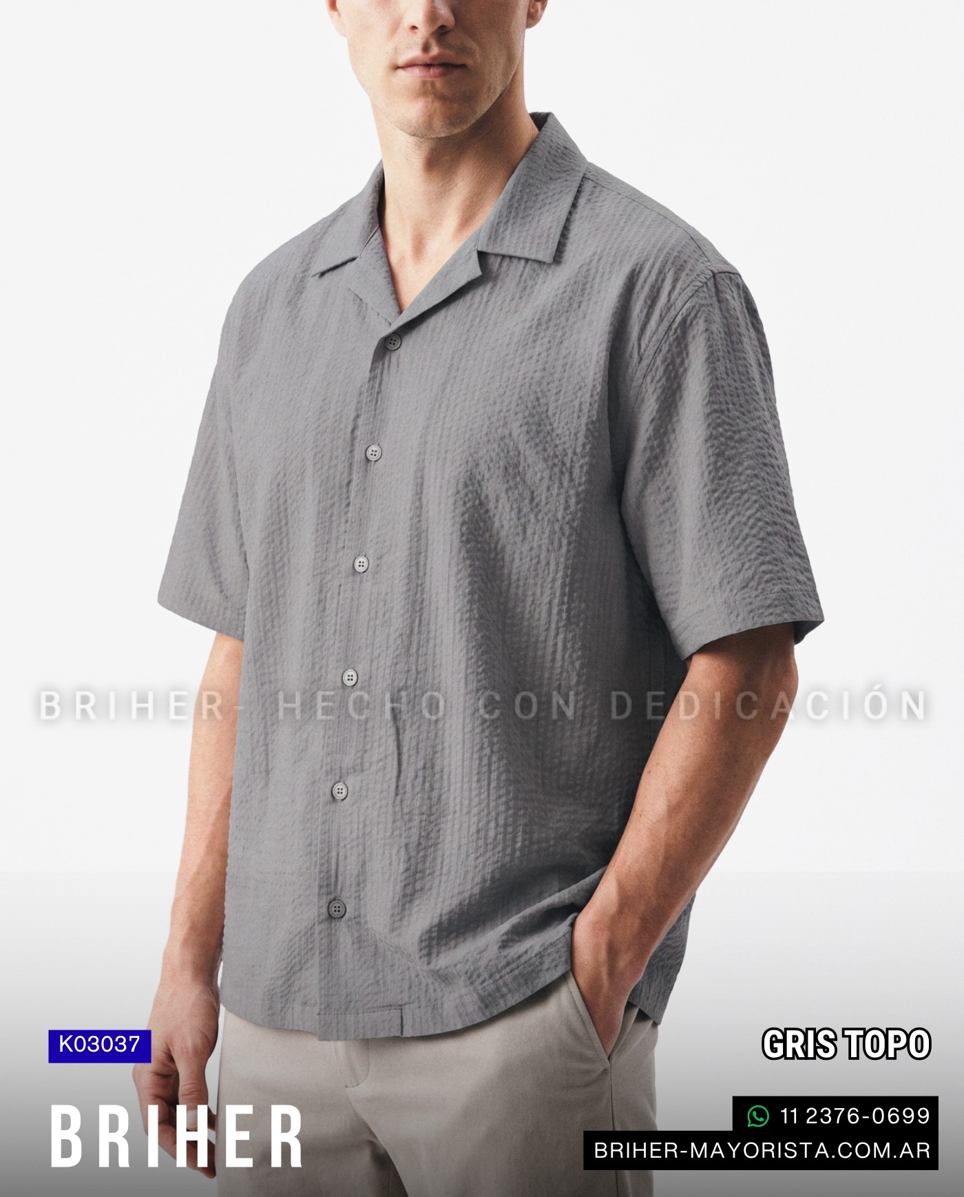 Camisa de Algodón Tramado Premium - Imagen 6