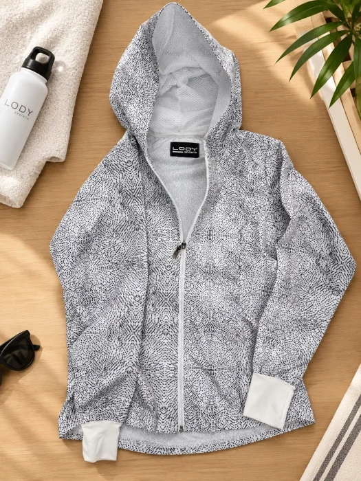Promo | Campera Tela Plana Estampada con Capucha