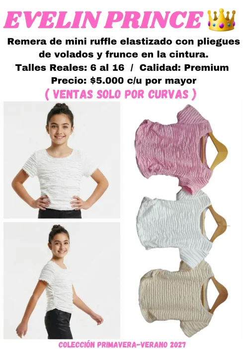 Remera con Frunce en la Cintura