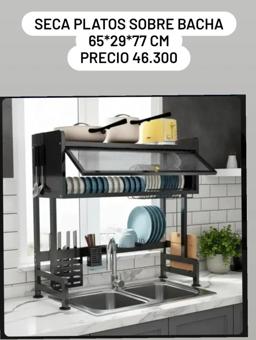 Seca Platos sobre Bacha