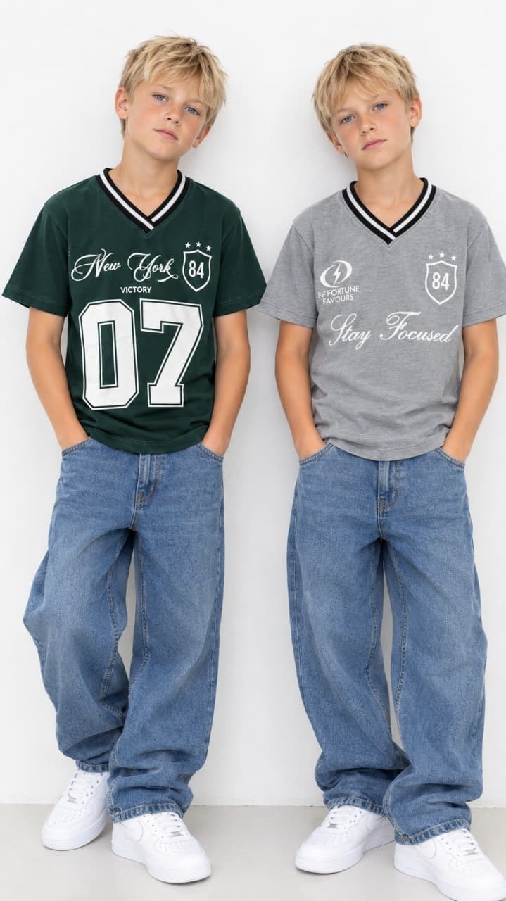 Remera de Nene Cuello Tejido 07 - Imagen 2