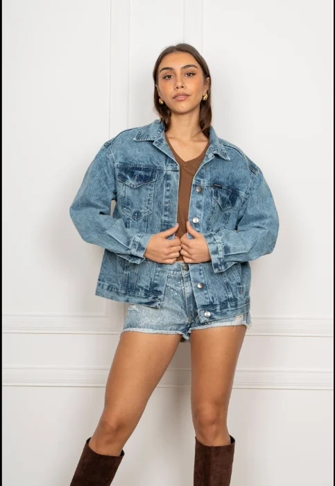 Campera Berlin Azul Nevado