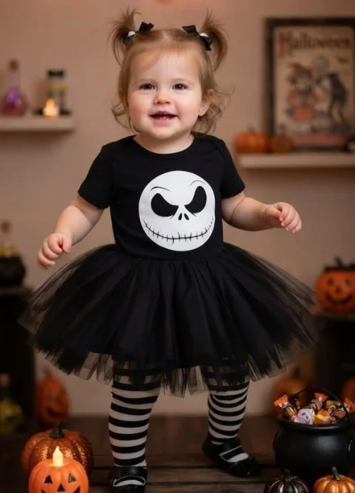Conjunto Halloween Bebes -  Body y Tutu