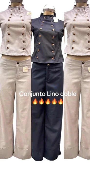 Conjunto Lino Doble Elastizado