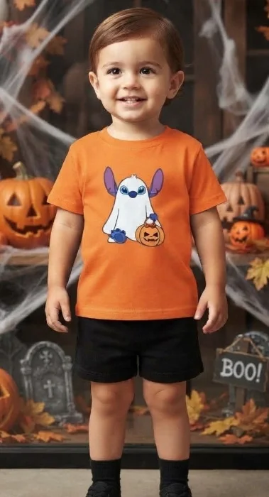 Remera Stitch Halloween