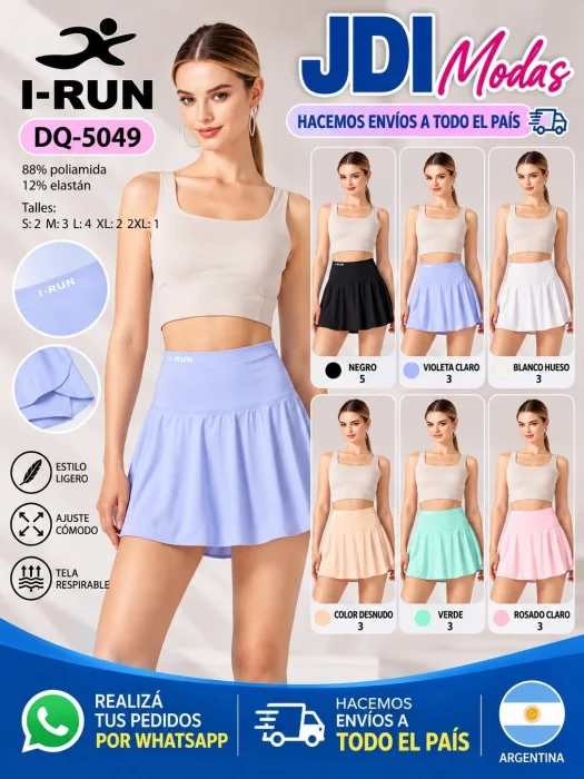 Shorts/pollera Irun de Dama