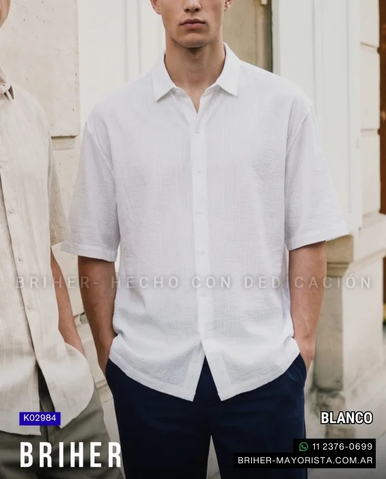 Camisa de Lino Elastizado