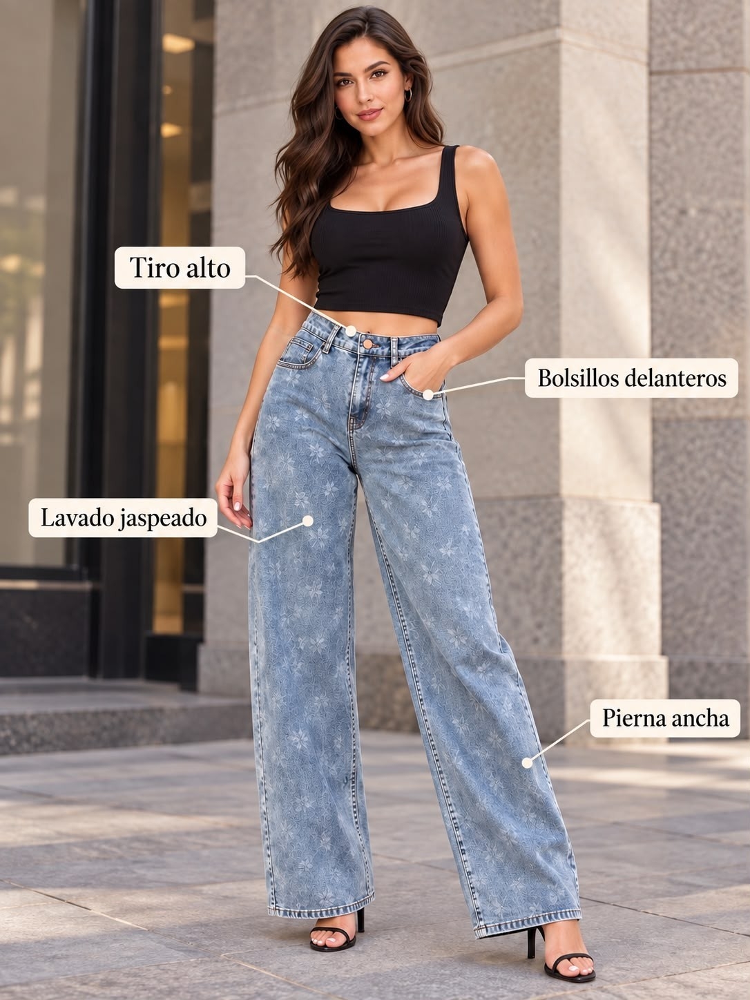 Jeans Wide Leg Cod. 002 - Imagen 3