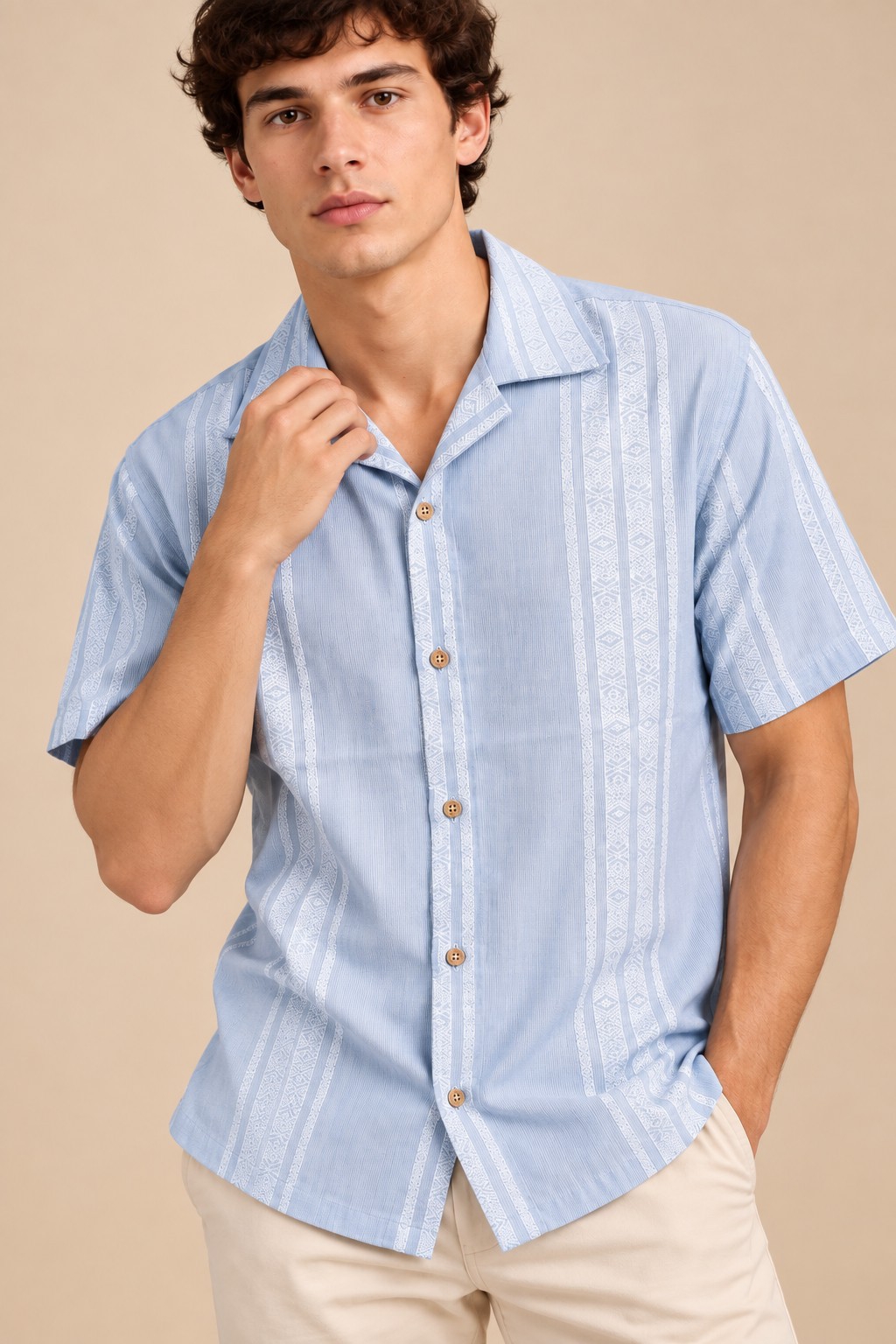Camisa Algodón Índigo - Imagen 3