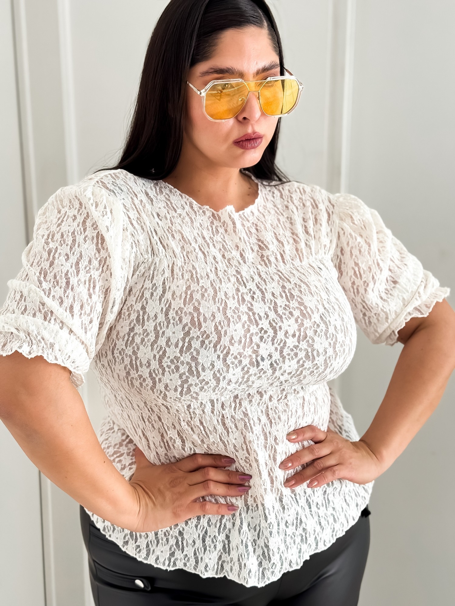 Blusa Momi  Manga Globo - Imagen 3