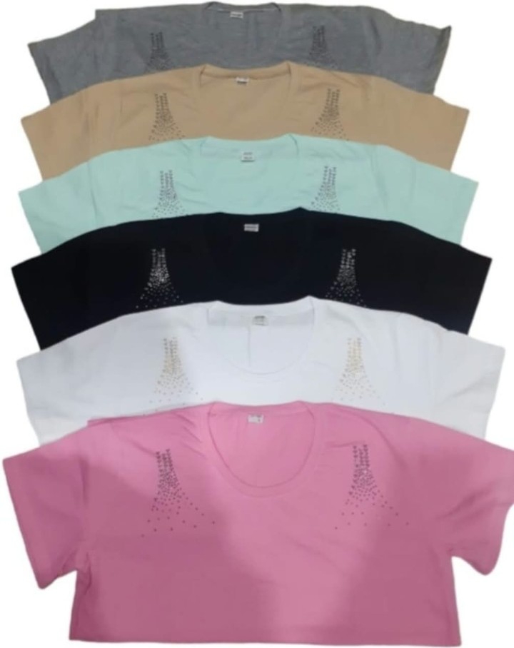 Remeras con Tachas Algodón Peinado - Imagen 3