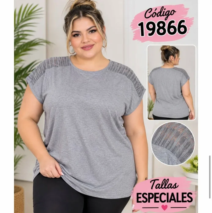 Remera Modal con Brillo