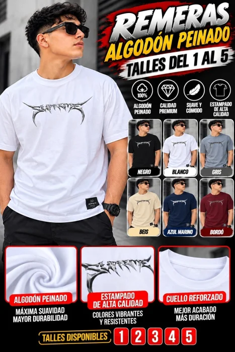 Remeras Algodón Peinado
