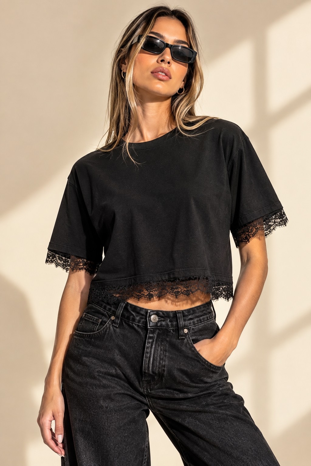 Remera Encaje Liso - Imagen 2