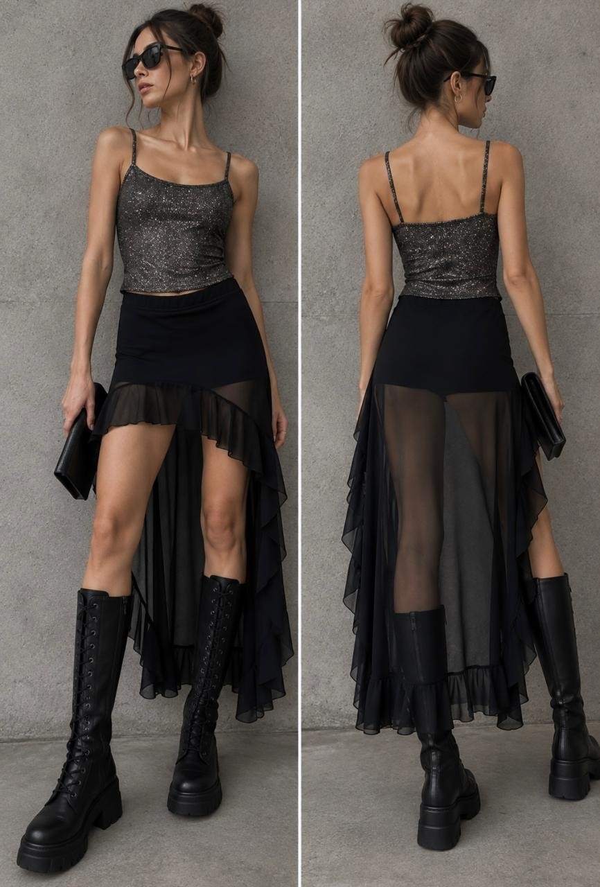 Maxifalda Tul con Short - Imagen 5