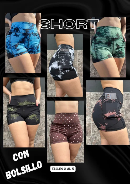 Short con Bolsillo Deportivo