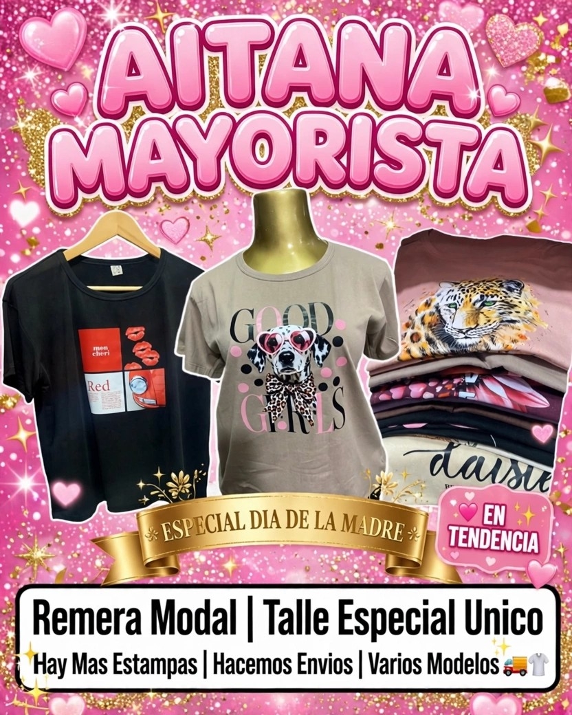 Remera Modal con Estampa Talles Especiales Dama - Imagen 2