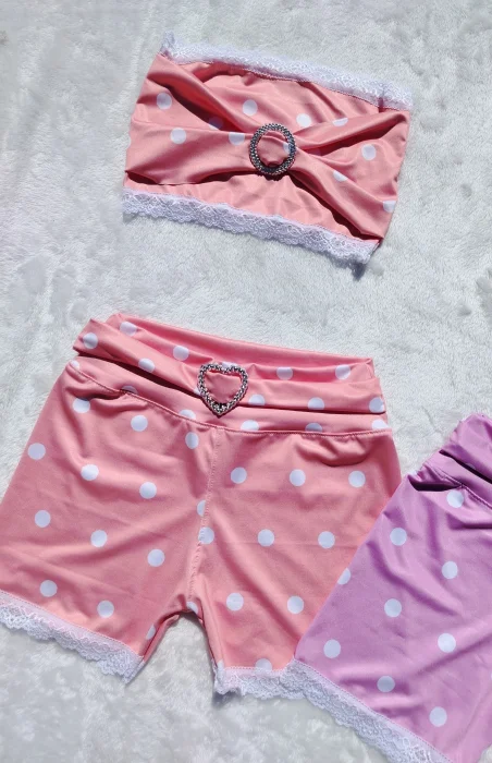 Conjunto Top Lunares