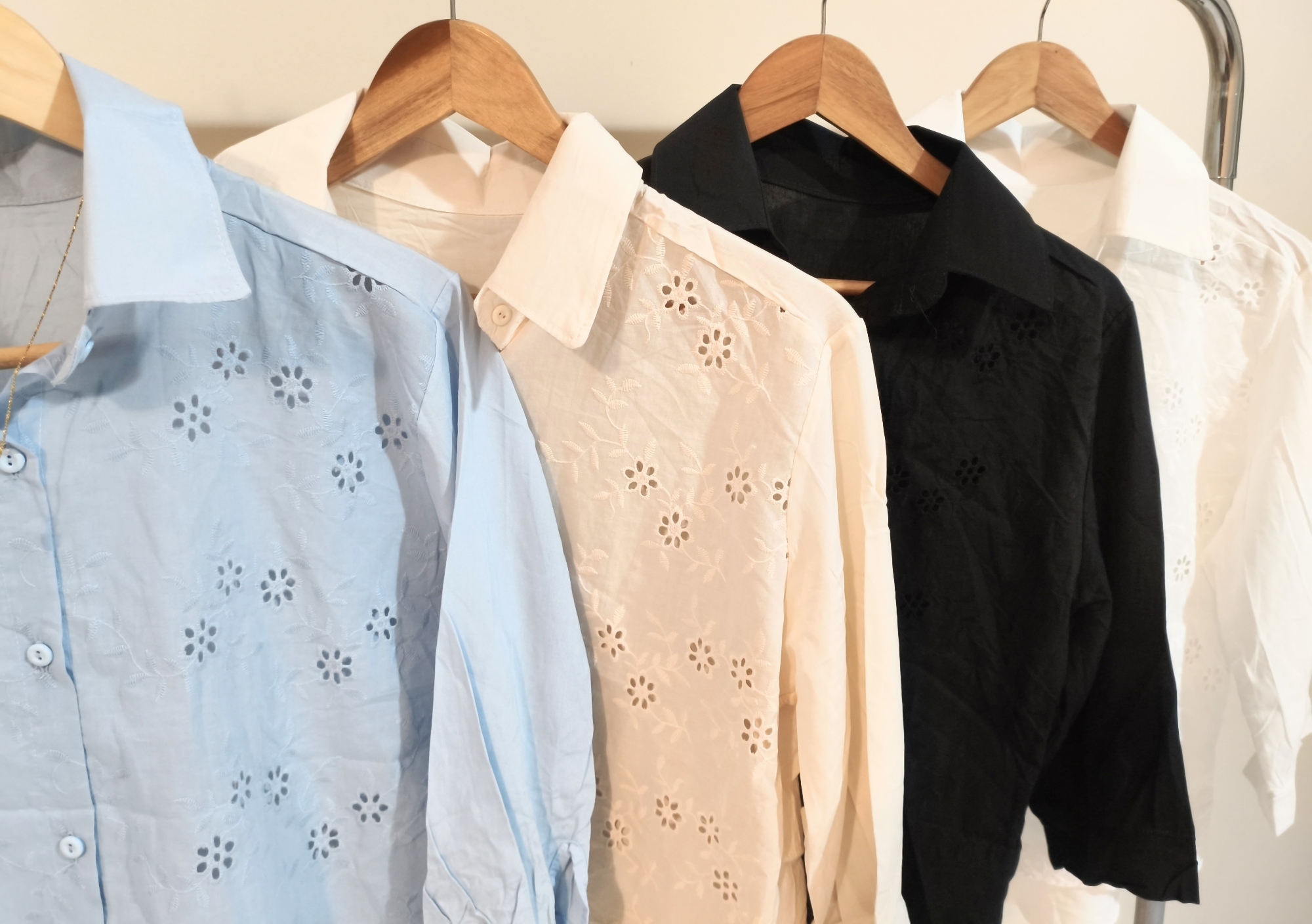 Camisa 3/4 de Lino Bordado!!! - Imagen 3