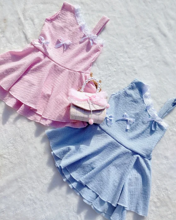 Vestido  Doble Volado
