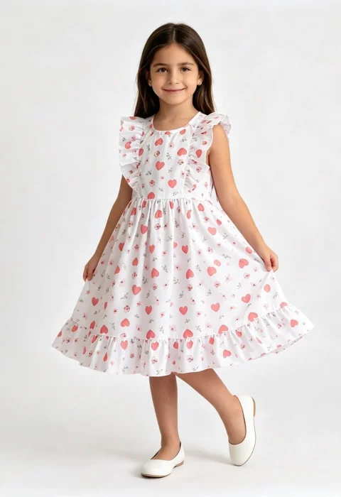 Vestido con Volado de Nena