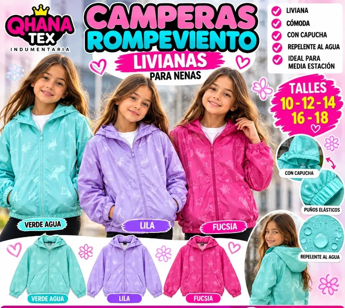 Campera Rompeviento Livianas