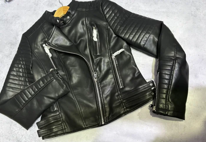 Campera Ecocuero Importado Corrugado Yd